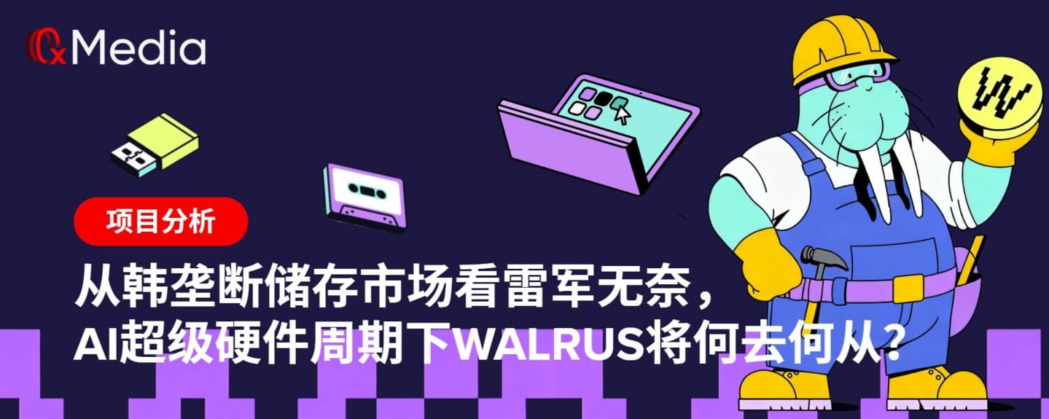 从韩垄断储存市场看雷军无奈,AI超级硬件周期下Walrus将何去何从?